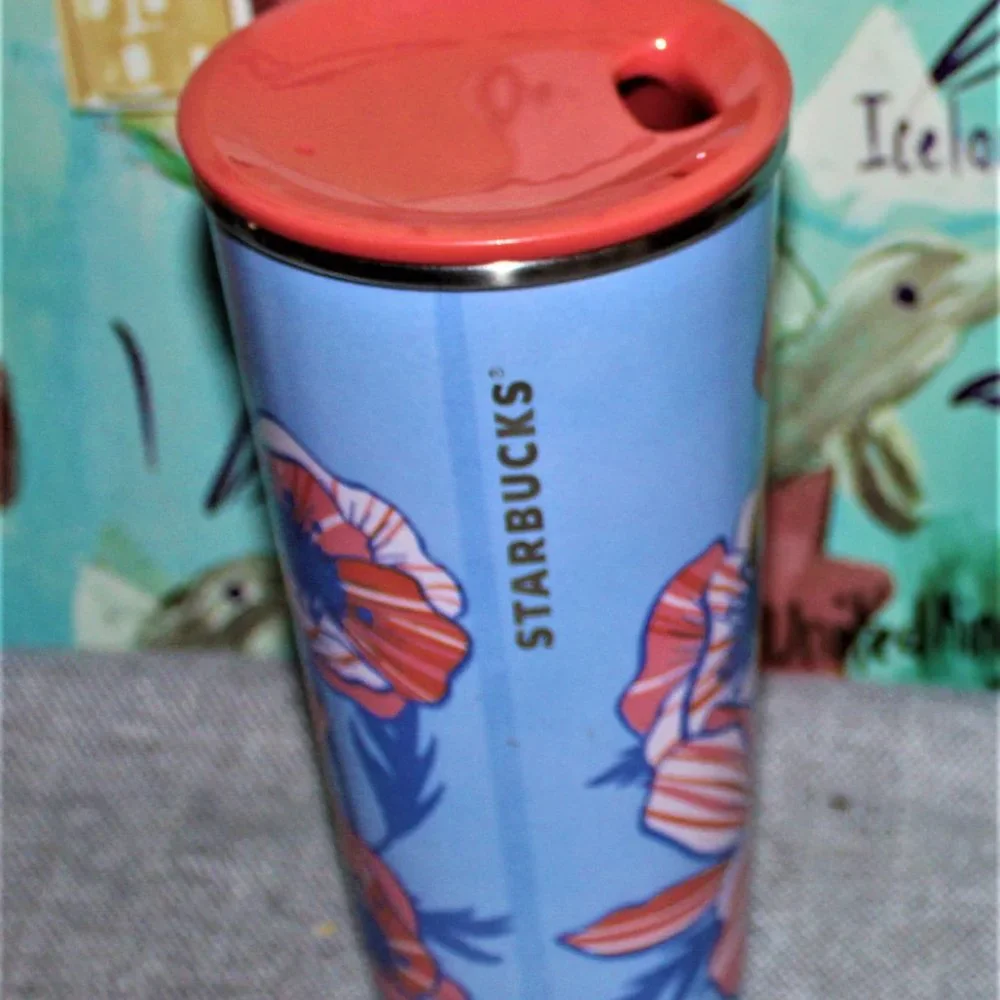 STARBUCKS STAINLESS STEEL TUMBLER WITH LID - Picture 3 of 9
